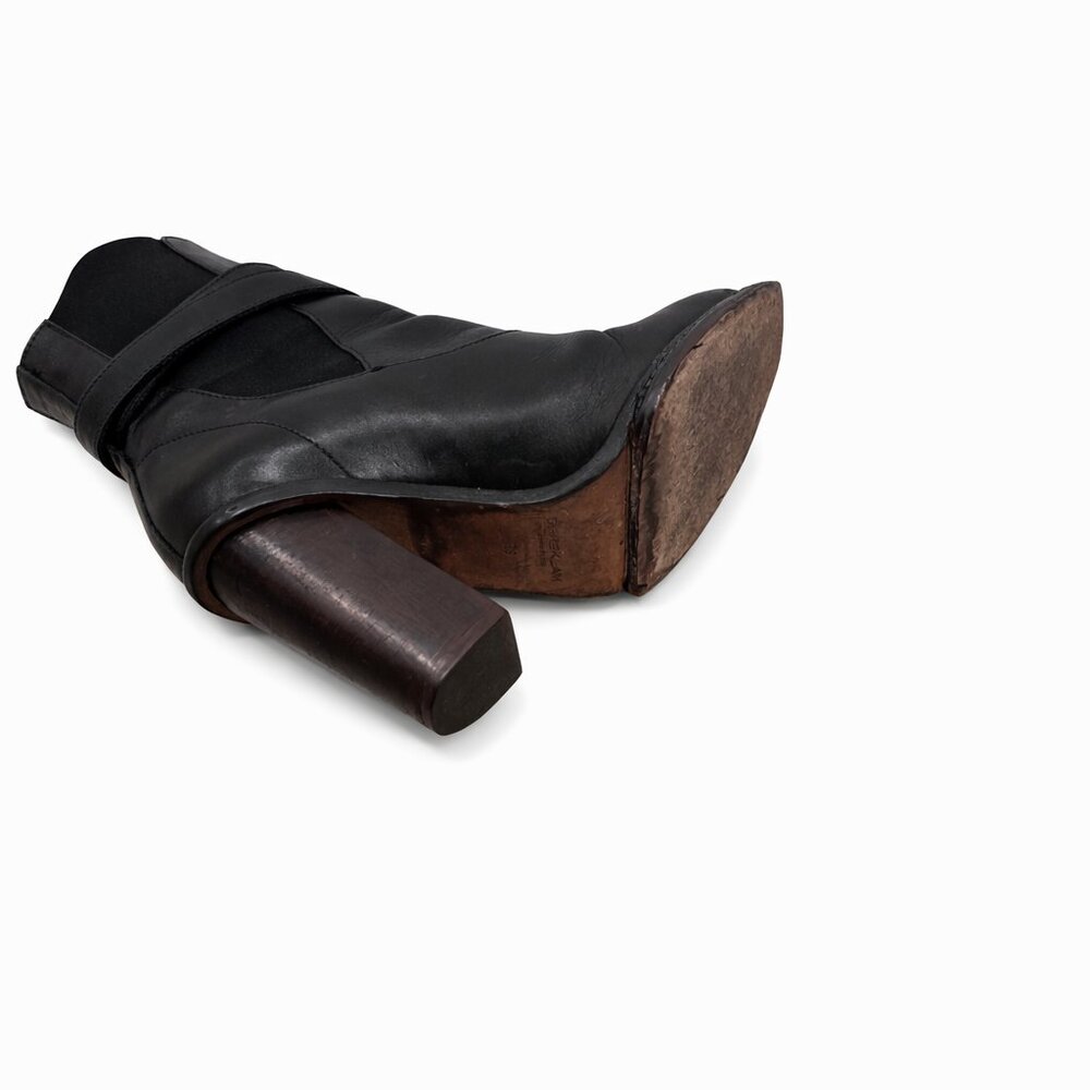 Derek Lam Black Leather Chelsea Booties – EU 39 – Block Heel Ankle Boots – Made - Picture 5 of 5
